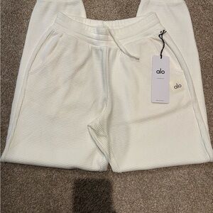 ALO Waffle Jogger Ivory NWT Sz S
